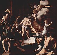 The Martyrdom of Saint Matthew, Caravaggio, 1599-1600 Michelangelo Caravaggio 047.jpg