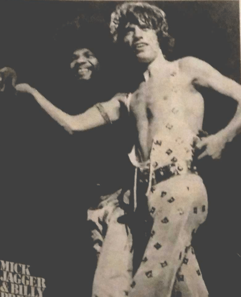 File:Mick Jagger & Billy Preston Majalah VARIANADA Edisi 158 Tahun 1974.png