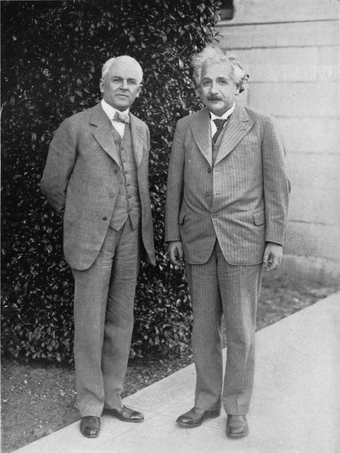 Robert Millikan and Albert Einstein at the California Institute of Technology in 1932