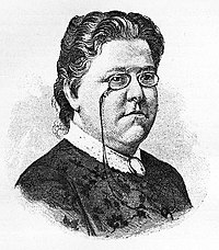 Minna Kautsky, engraving after a photograph by Ludwig Angerer (c. 1890)