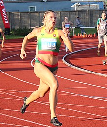 Modesta Justė Morauskaitė at Ogre, President prize of Latvia,14-08-2020, won 400m.jpg