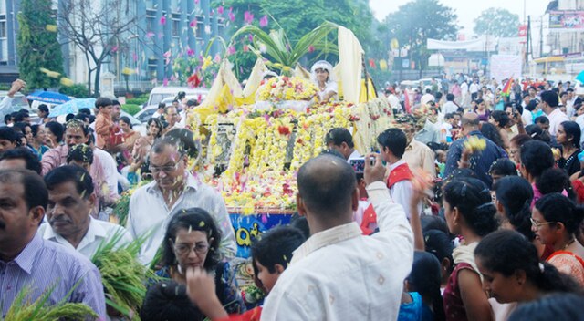 Marymas Procession in Mangalore, India