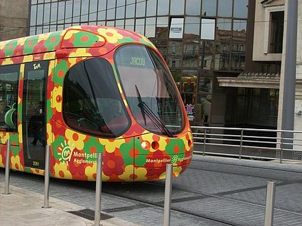One of the Montpellier trams