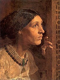 The Mother of Sisera looked out a Window, by Albert Joseph Moore Moore Albert Joseph The Mother of Sisera Looked out a Window.jpg
