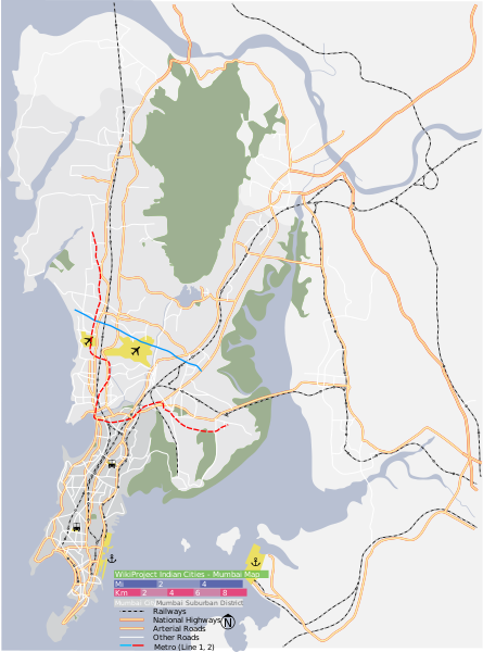 चित्र:Mumbai area locator map.svg