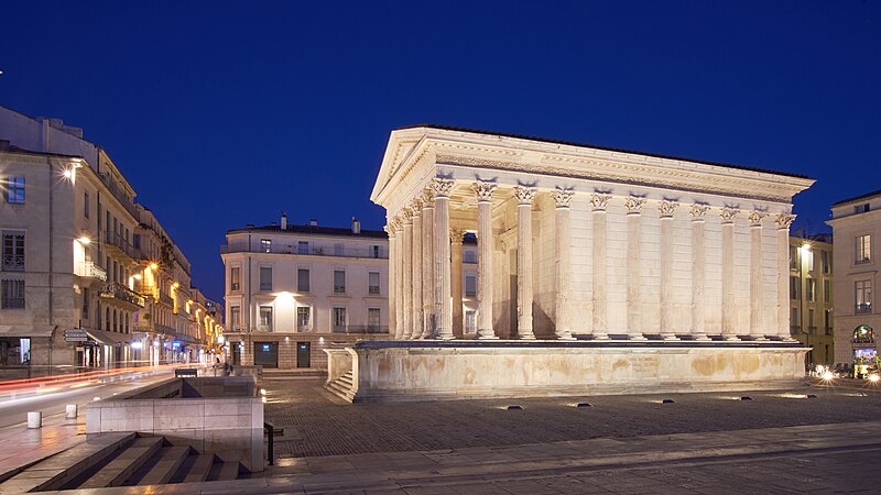 File:Nîmes, Maison Carrée (1. Jhdt.n.Chr.) (46755596984).jpg