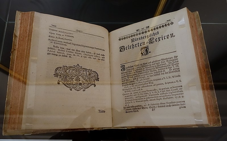 File:Nürnbergisches Gelehrten-Lexicon, by Georg Andreas Will and Christian Conrad Nopitsch, 1755-1758 and 1802-1808 - Stadtmuseum Fembohaus - Nuremberg, Germany - DSC02315.jpg