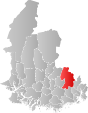 Vest-Agder ішіндегі Øvrebø og Hggeland