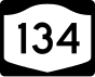 New York State Route 134 Markierung