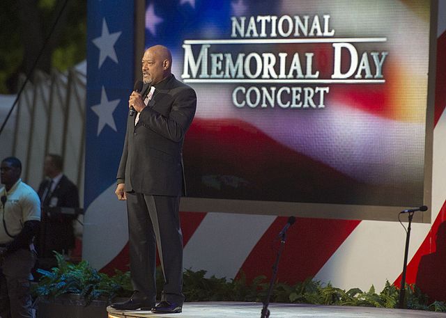 Fishburne at the National Memorial Day Concert in 2017