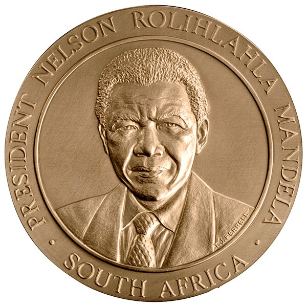 File:Nelson Mandela Congressional Gold Medal (front).jpg