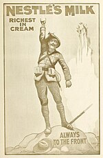 Thumbnail for File:Nestlé's Milk, Richest in Cream. Always to the Front. John Hassall.jpg