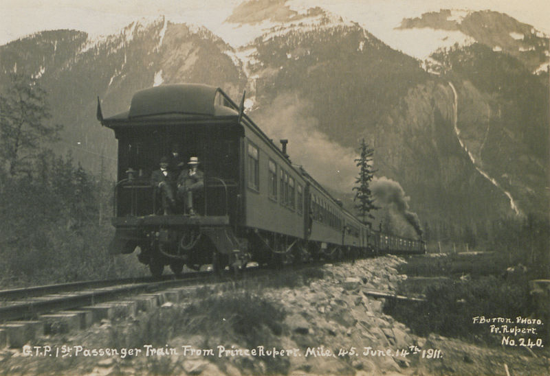 File:No 237 First passenger train to leave Prince Rupert to Mile 100, June 14, 1911 (HS85-10-25535).jpg
