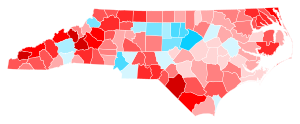 North Carolina County Trend 2016.svg