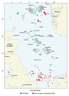 North Sea oil Hydrocarbons from the North Sea