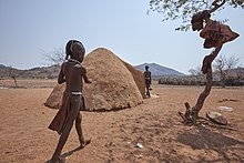 Mud hut in Okapare Okapare Onganda (homestead) Mud hut.jpg