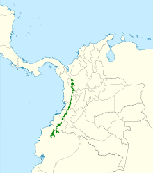 Oreothraupis arremonops map.svg