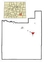 Location in Otero County and the کولوراڈو