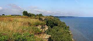 Baltic Klint escarpment in Sweden, Estonia, and Russia