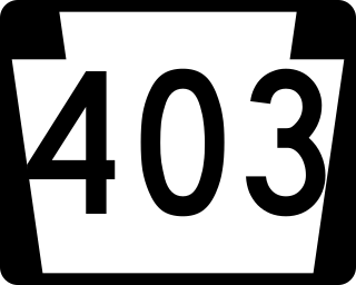 <span class="mw-page-title-main">Pennsylvania Route 403</span> State highway in Pennsylvania, US