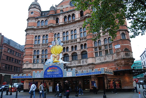 Spamalot showing at the Palace Theatre in October 2008