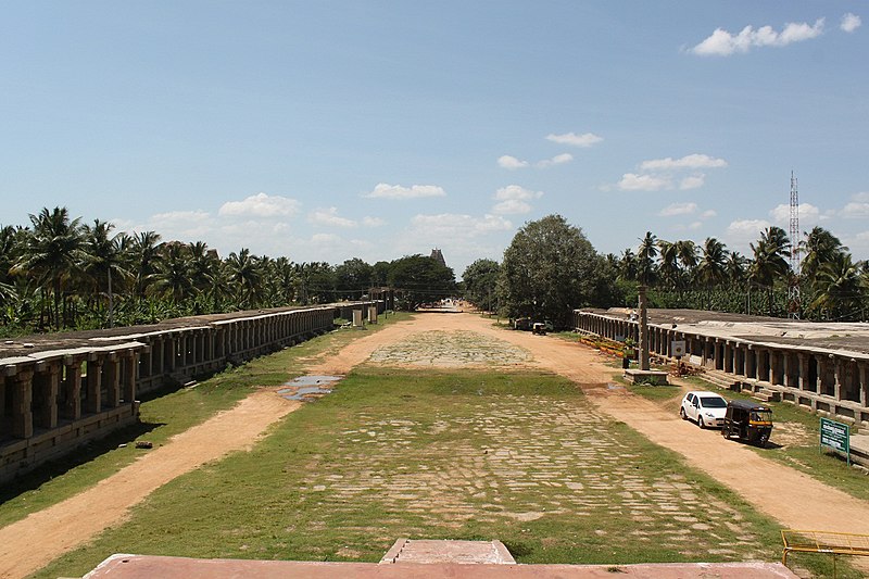 File:Panoramic view of the Main Bazaar near Virupaksha temple, Hampi.JPG