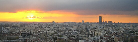 Vue panoramique sur Paris