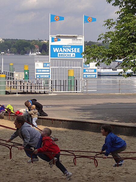 File:Park Scene along Lakefront - Wannsee - Berlin - Germany.jpg