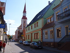 Una dintre străzile principale a orașului