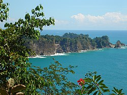 Veduta della costa del parco nazionale Manuel Antonio