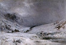 Passage Of Montrose's Army Through Glencoe by Sir George Reid, 1876 Passage Of Montrose's Army Through Glencoe Legend Of Montrose) by Sir George Reid - Sir George Reid - ABDAG003965.jpg