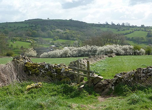 Path to Bonsall with countryside views - geograph.org.uk - 2360032
