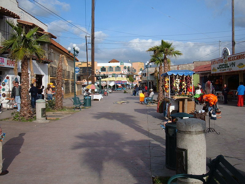 File:Pedestrian-only street in Tijuana.JPG