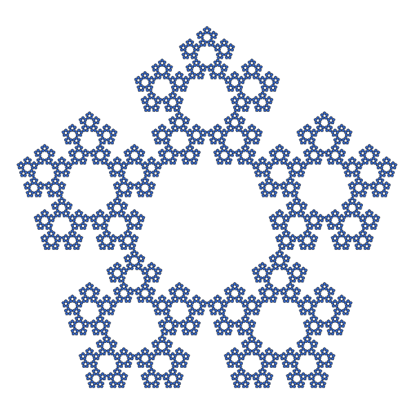 5th iteration, without center pentagons