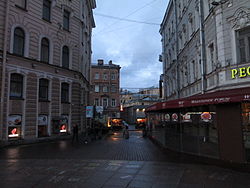 Vista desde la plaza Vosstaniya