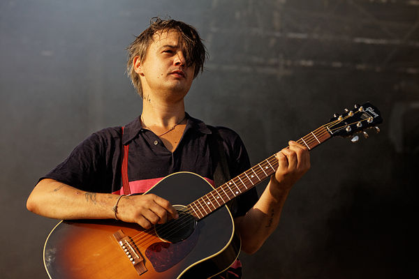 Doherty performing solo in 2012