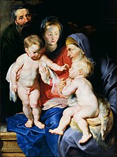 Peter Paul Rubens - Svatá rodina se sv. Alžbětou a Janem Křtitelem - WGA20196.jpg
