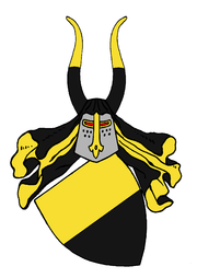 Wappen, das die Pfinzing um 1300 von den Gewsmyd (Geuschmid) übernahmen