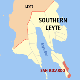San Ricardo na Leyte do Sul Coordenadas : 9°55'N, 125°17'E