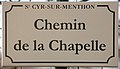 Plaque chemin Chapelle St Cyr Menthon 3.jpg