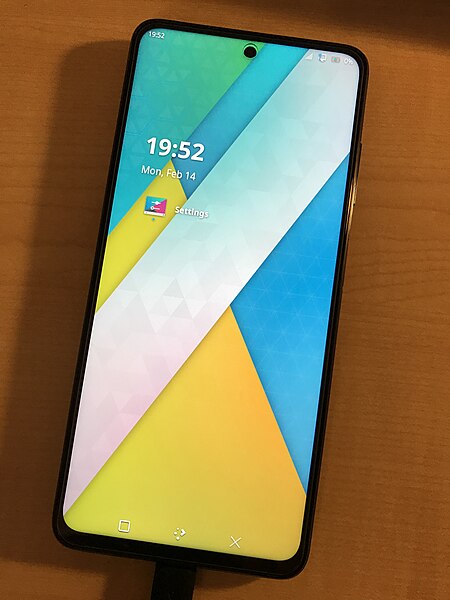 File:Plasma Mobile on Xiaomi POCO X3 NFC.jpg