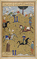 Персијска минијатура која приказује поло утакмицу