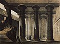 Portico at Esneh - Allan John H - 1843.jpg