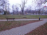 Praha - Vršovice, Park Jiřiny Haukové a Jindřicha Chalupeckého