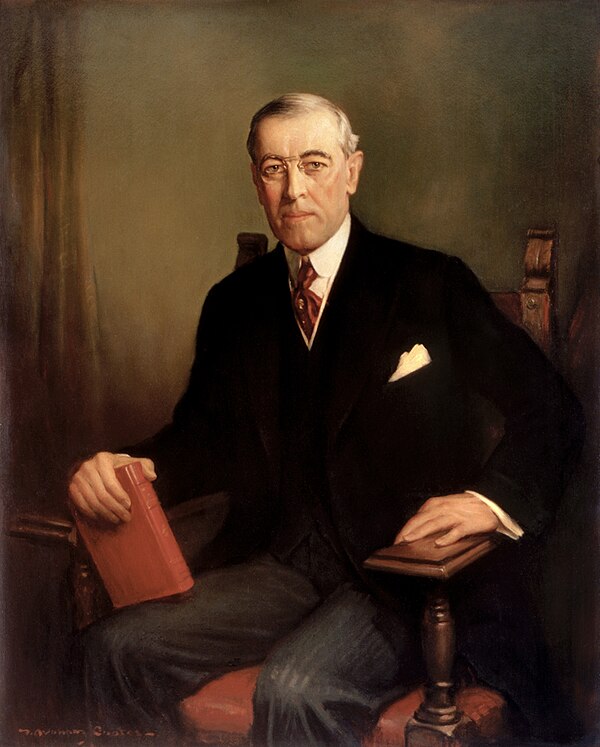 U.S. President Woodrow Wilson delivers his Fourteen Points to achieve peace to U.S. Congress.