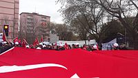 Thousands at protests all over Turkey Protest Ankara bombing 2016.jpg
