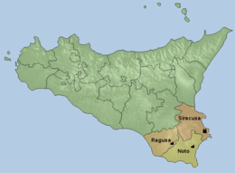 Map of the ecclesiastical province of Siracusa Provincia ecclesiastica Siracusa.png