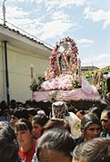 Prozession von Santa Rosa de Lima.