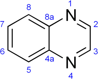 <span class="mw-page-title-main">Quinoxaline</span> Chemical compound