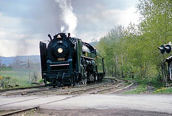 No. 2102 when it masqueraded as Delaware and Hudson No. 302, May 14, 1973